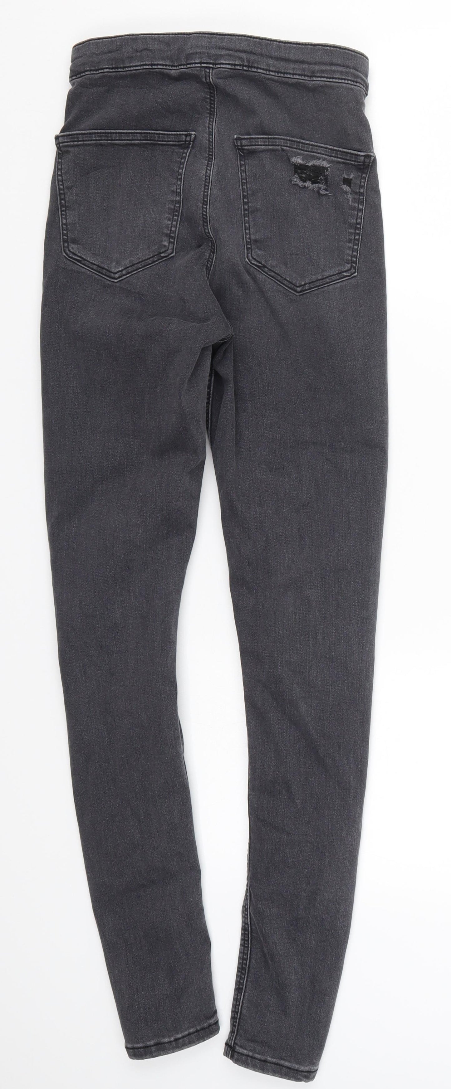 Topshop Womens Grey  Denim Skinny Jeans Size 28 in L28 in