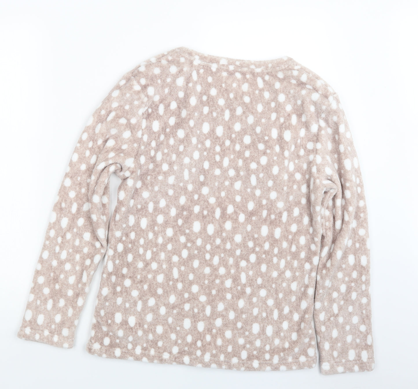 F&F Womens Beige Geometric  Top Pyjama Top Size M