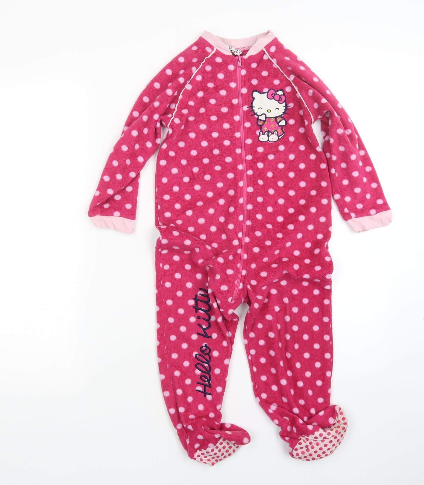 George Girls Pink Geometric  Top One Piece Size 3-4 Years  - Hello Kitty