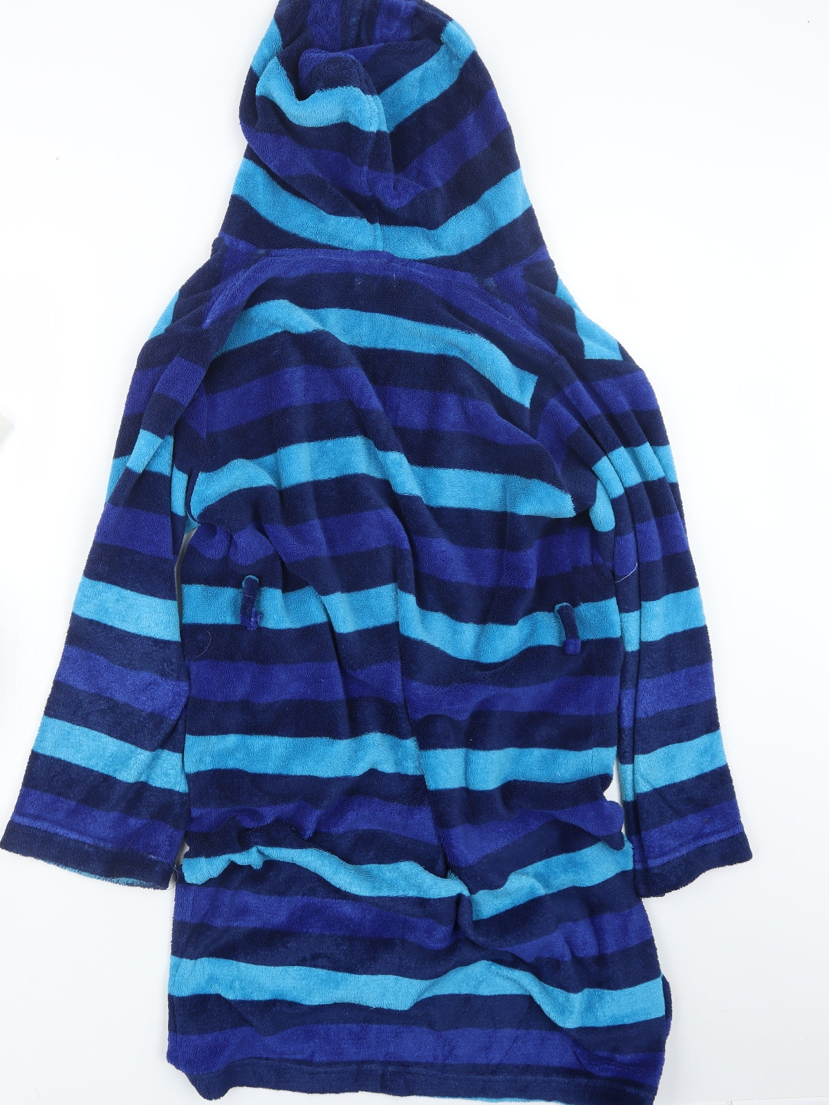 Blue Zoo Boys Blue Solid   Robe Size 12-13 Years