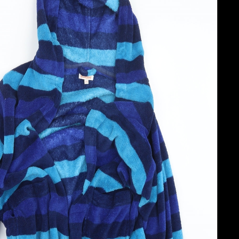 Blue Zoo Boys Blue Solid   Robe Size 12-13 Years