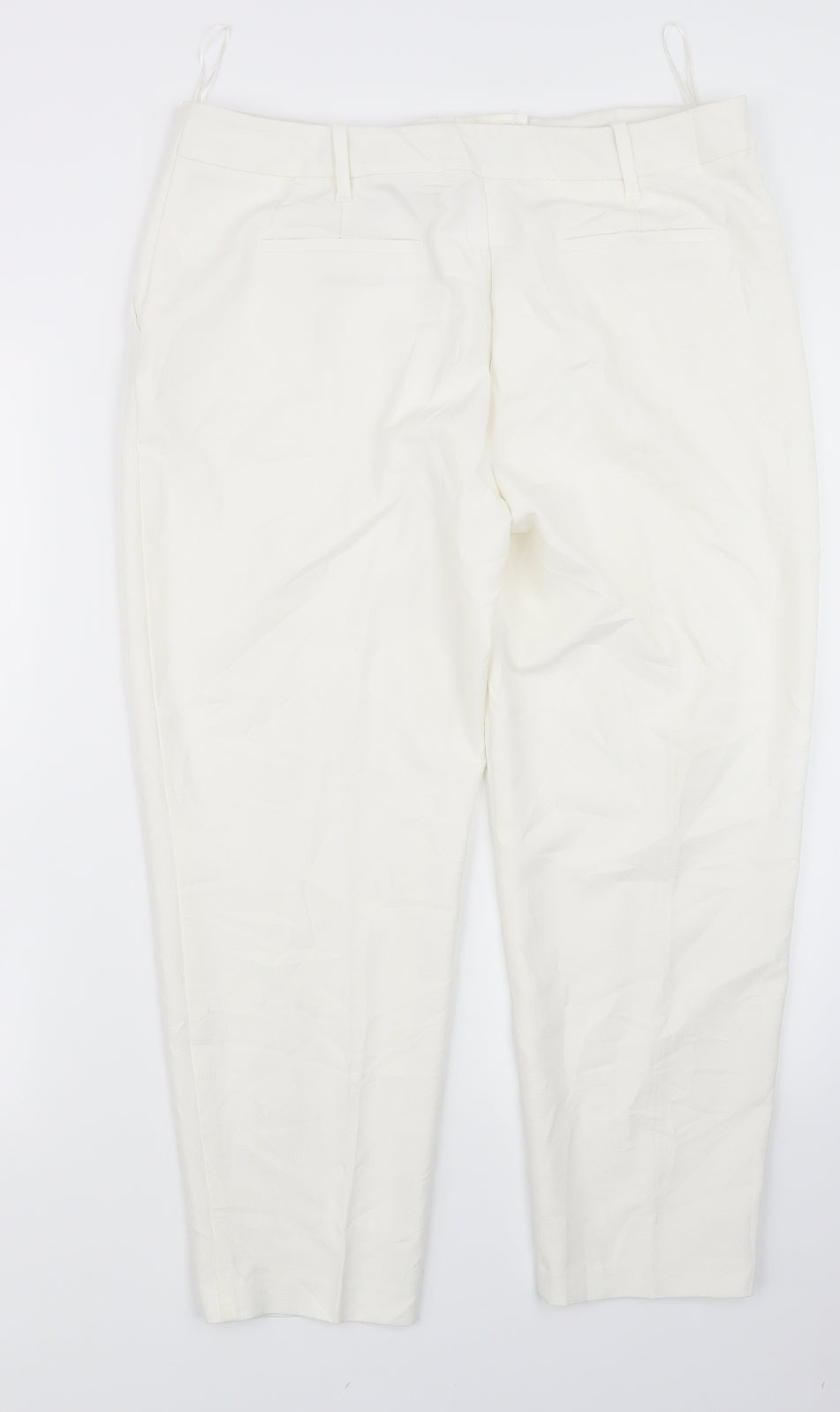 Autograph Womens Ivory   Trousers  Size 14 L25 in