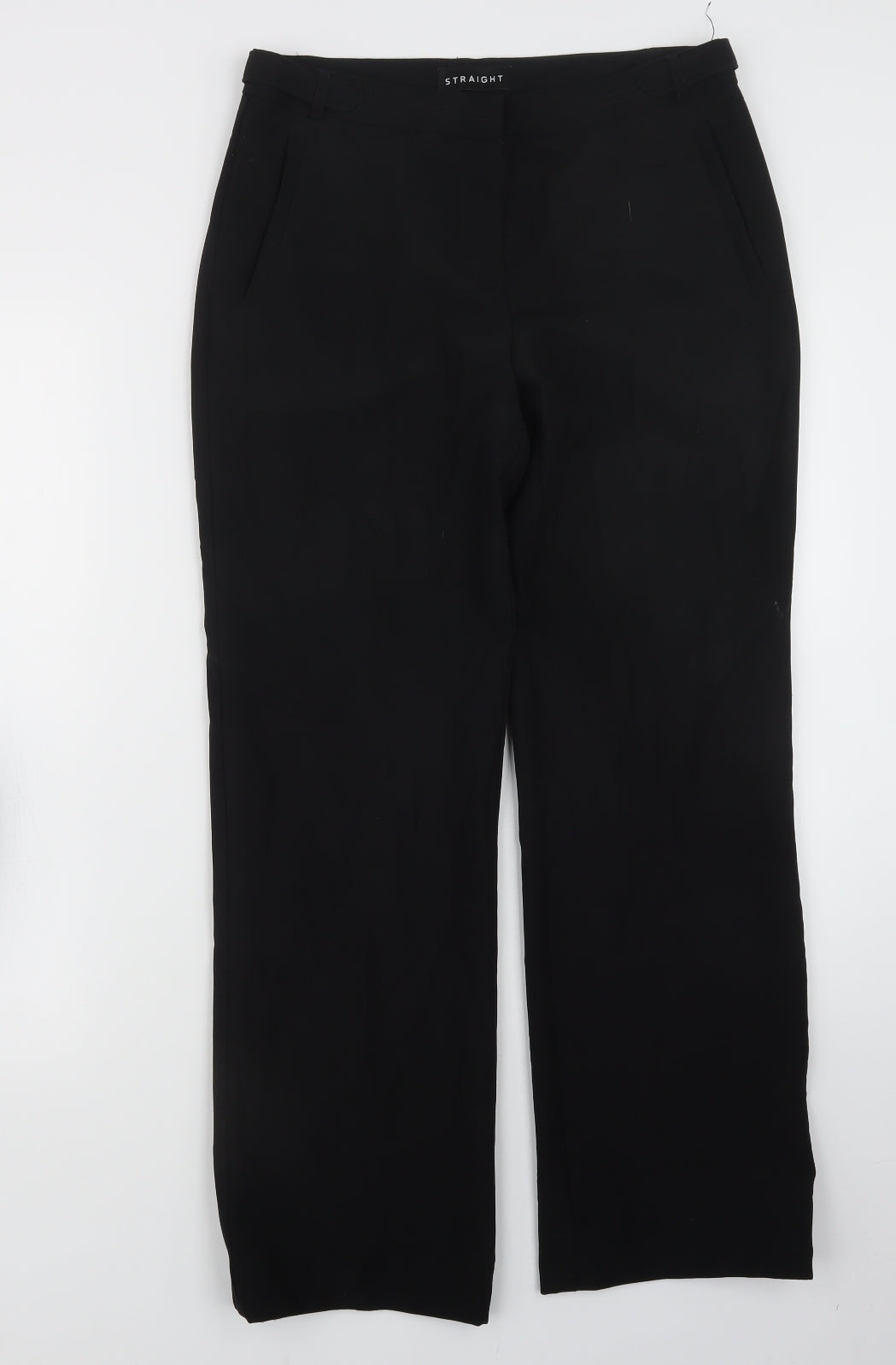 Peacocks Womens Black   Trousers  Size 10 L29 in