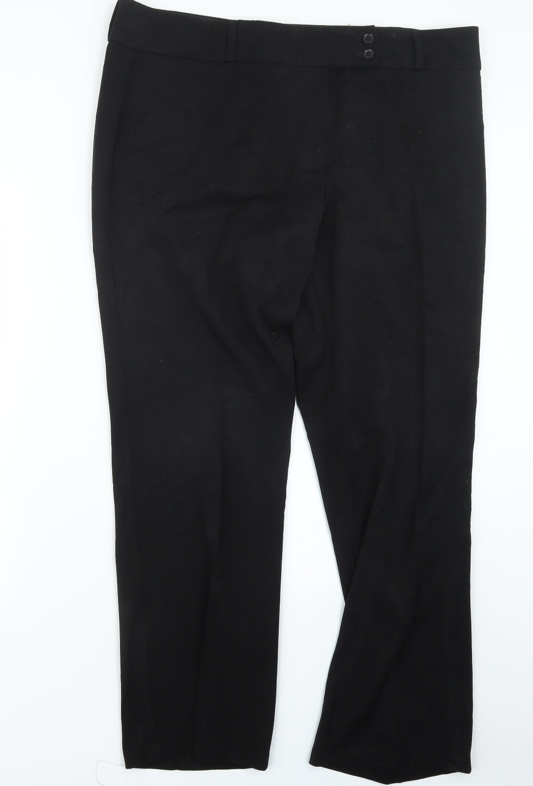Marks and Spencer Womens Black   Trousers  Size 18 L31 in