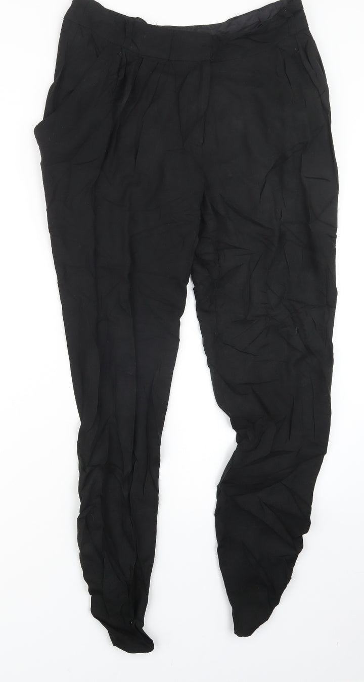 F&F Womens Black Trousers Size 10 L30 in