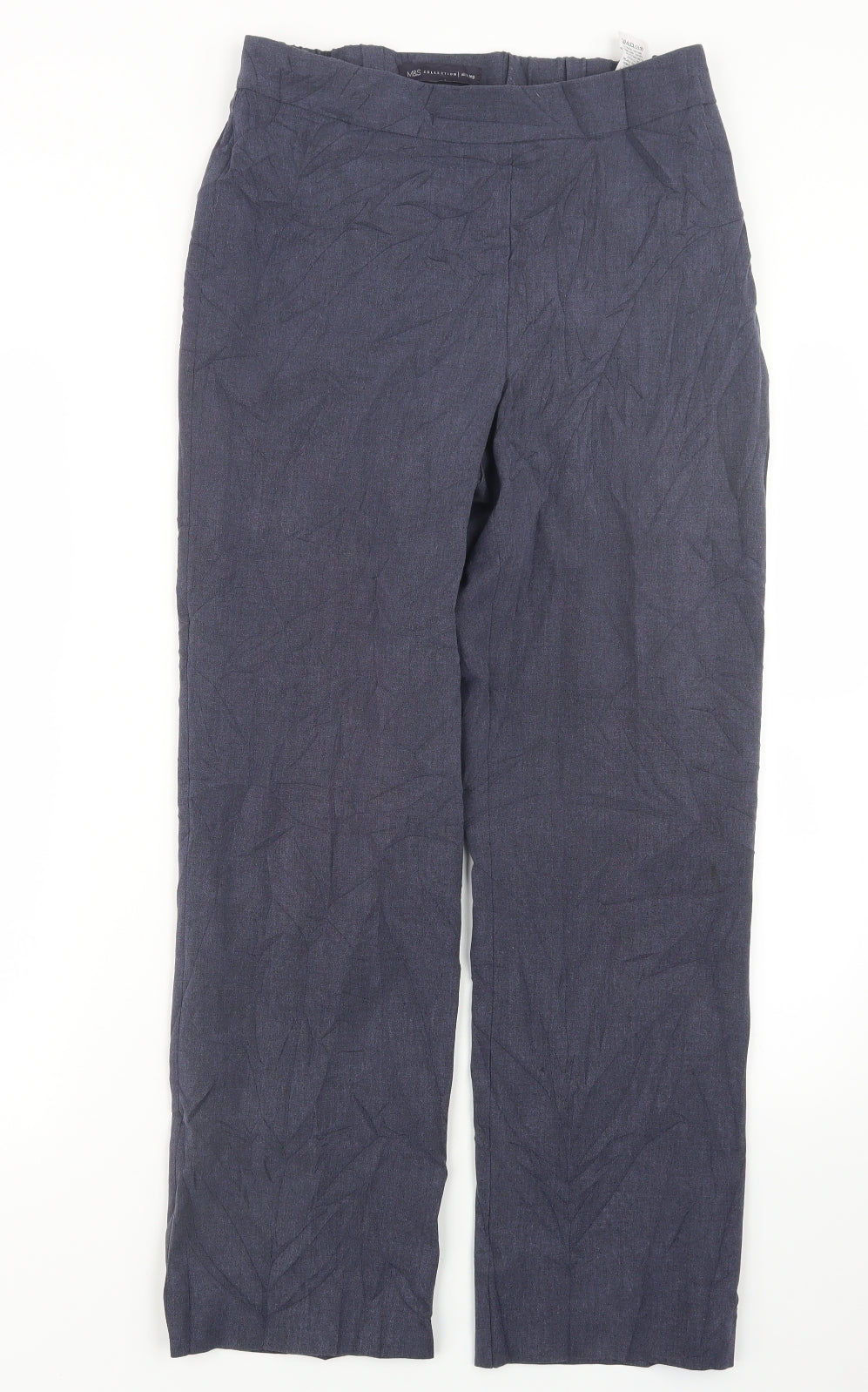 Marks and Spencer Womens Blue   Trousers  Size 8 L28 in