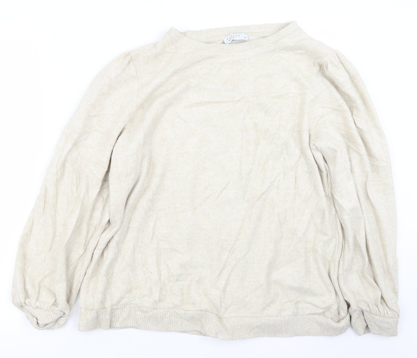 Papaya Womens Beige   Pullover Jumper Size 18