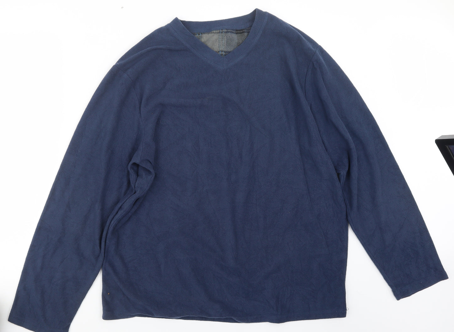 F&F Mens Blue Geometric   Pyjama Top Size L