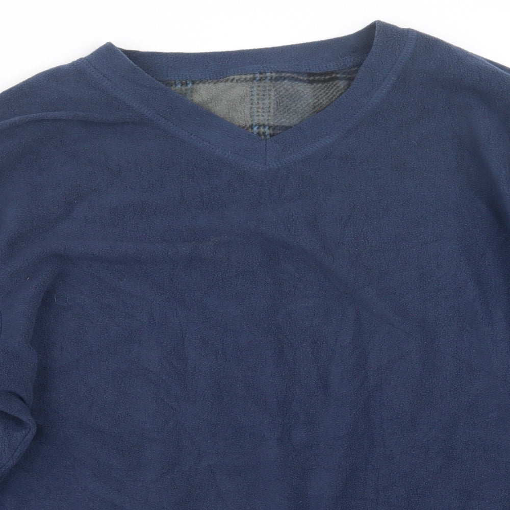 F&F Mens Blue Geometric   Pyjama Top Size L