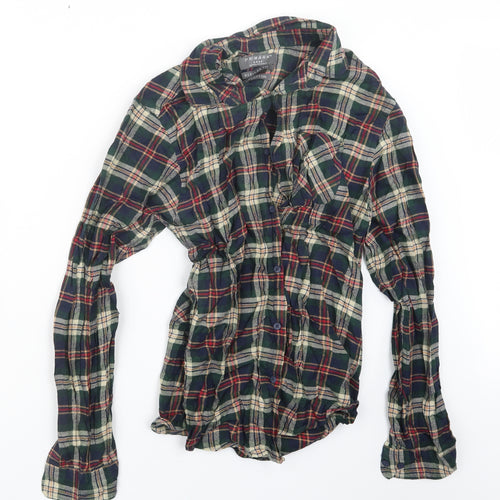 Primark Mens Blue Check   Button-Up Size L
