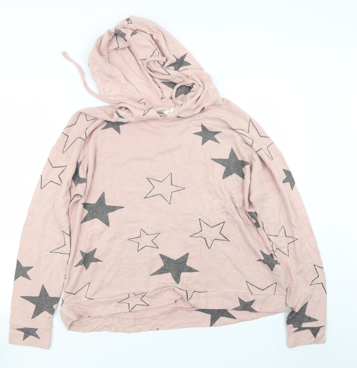 Marks and Spencer Womens Pink Geometric  Pullover Hoodie Size 16