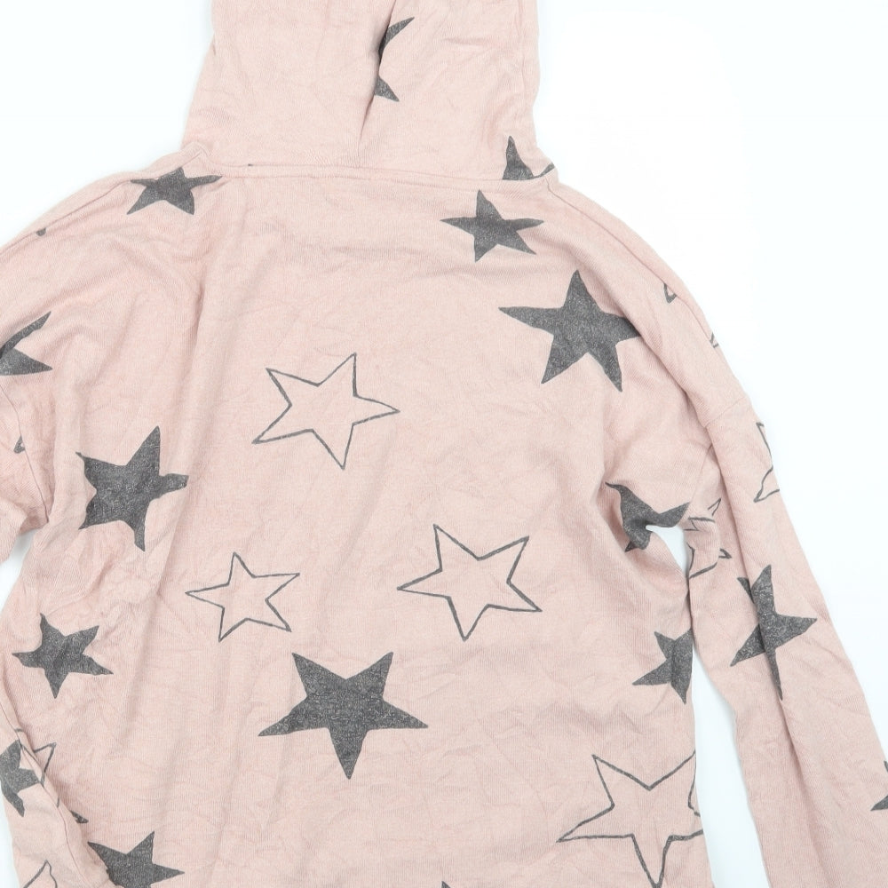 Marks and Spencer Womens Pink Geometric  Pullover Hoodie Size 16