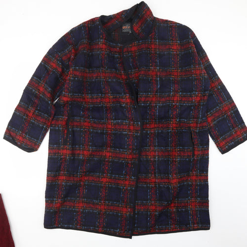 QED London Womens Red Check  Jacket  Size 16