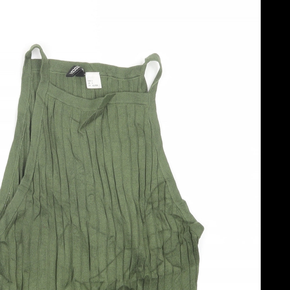 Divided by H&M Womens Green   Cropped T-Shirt Size S