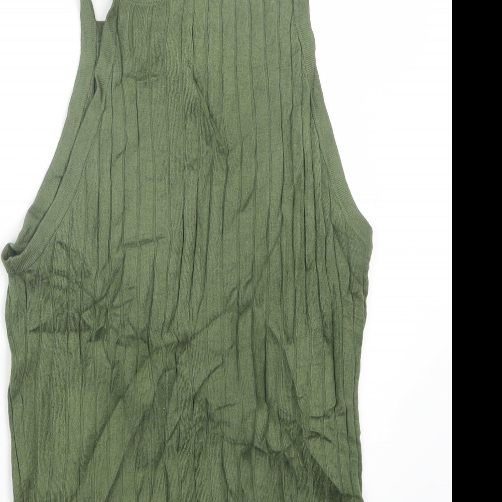 Divided by H&M Womens Green   Cropped T-Shirt Size S