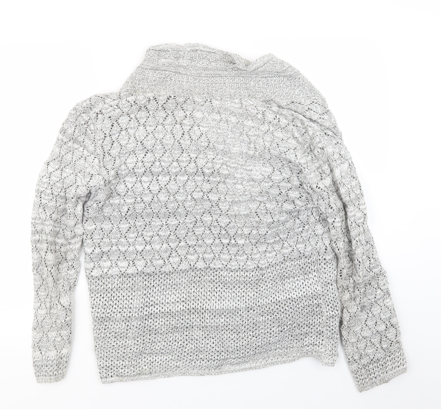 Classic Image Womens Grey  Knit Cardigan Jumper Size L