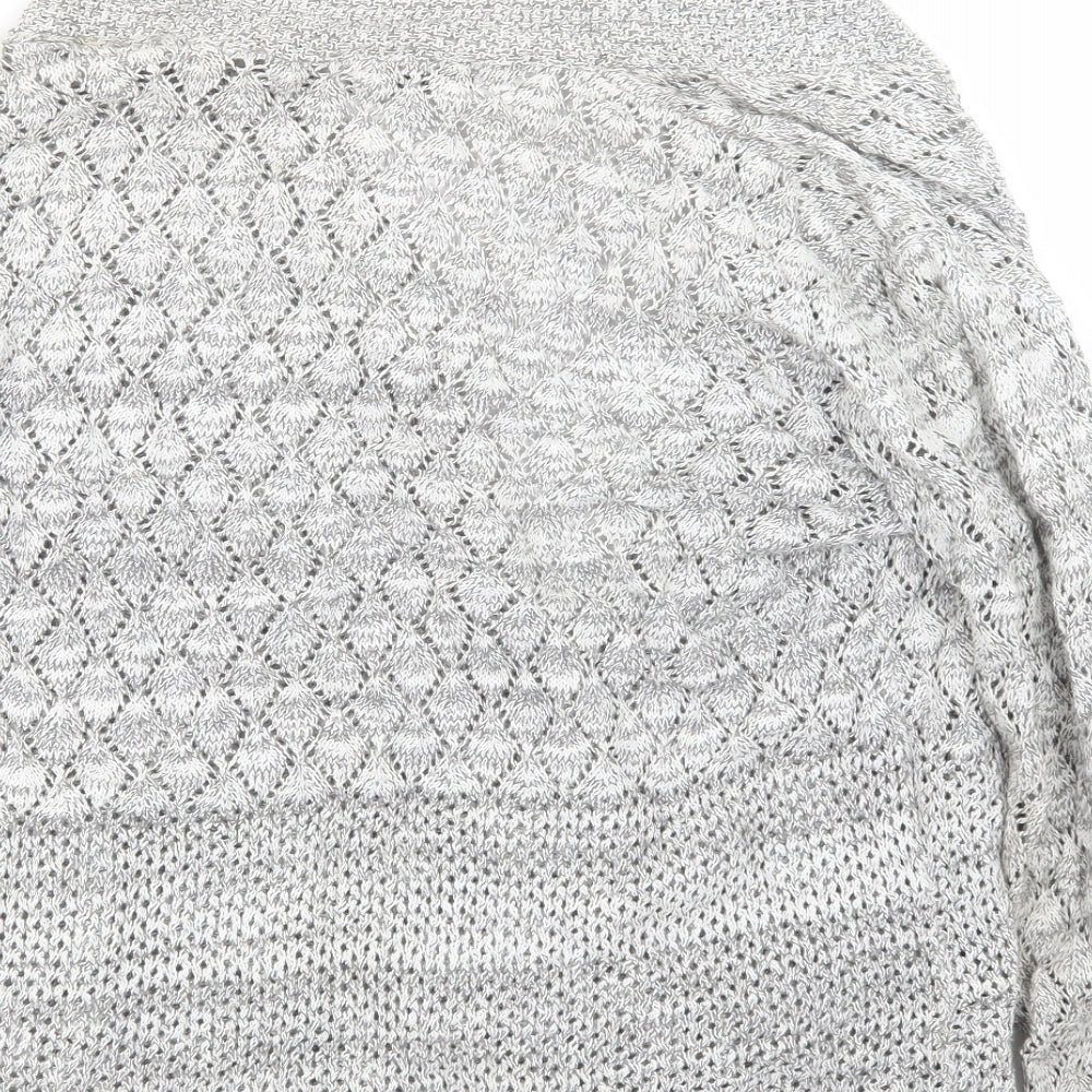 Classic Image Womens Grey  Knit Cardigan Jumper Size L