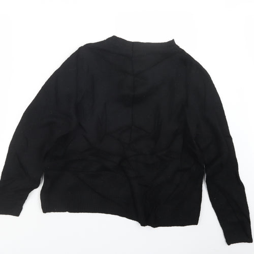 H&M Womens Black  Knit Pullover Jumper Size M