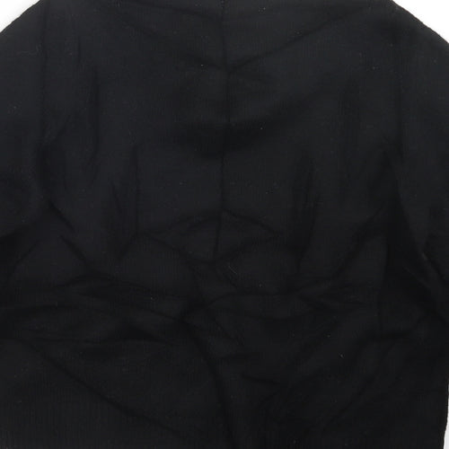 H&M Womens Black  Knit Pullover Jumper Size M