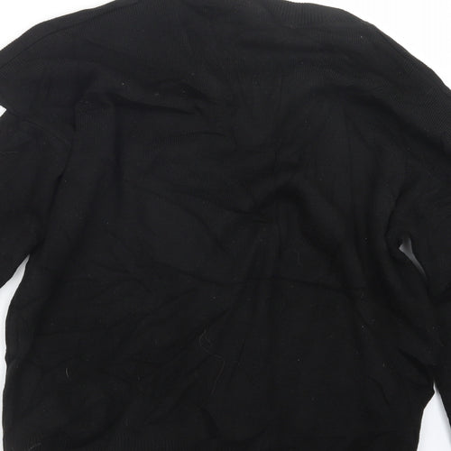 PRETTYLITTLETHING Womens Black  Knit Pullover Jumper Size M