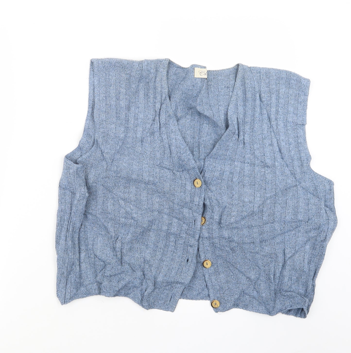 Choices Womens Blue  Knit Cardigan Jumper Size 16