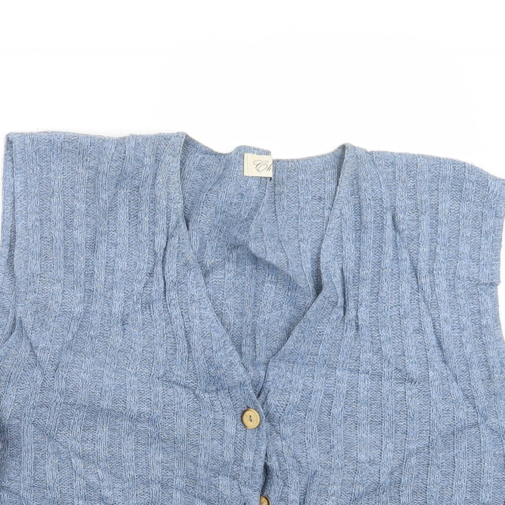 Choices Womens Blue  Knit Cardigan Jumper Size 16