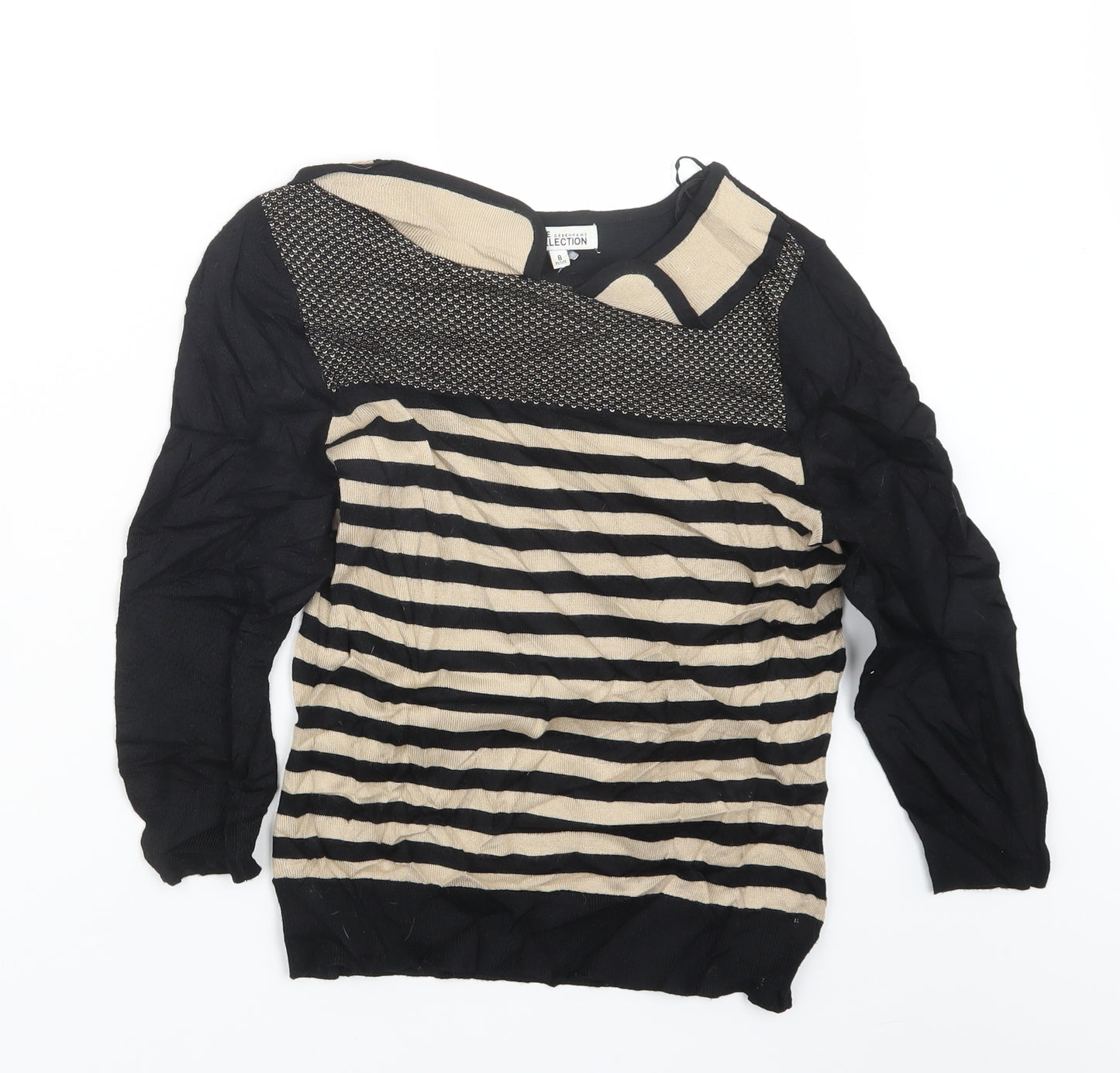 Debenhams Womens Black   Pullover Jumper Size 8