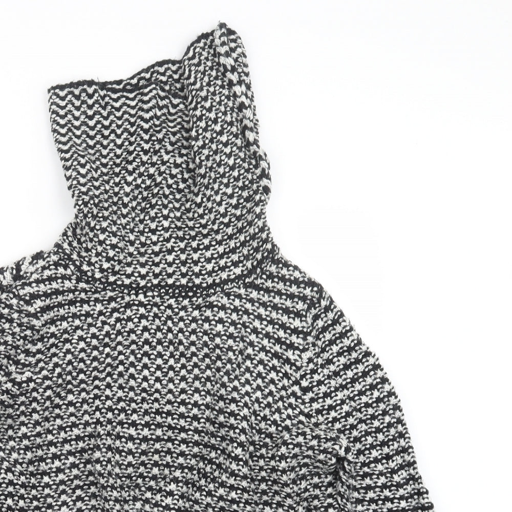 Zara Knit Womens Black  Knit Pullover Jumper Size M