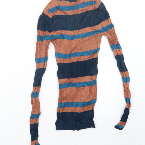Primark Womens Beige Striped  Pullover Jumper Size 8
