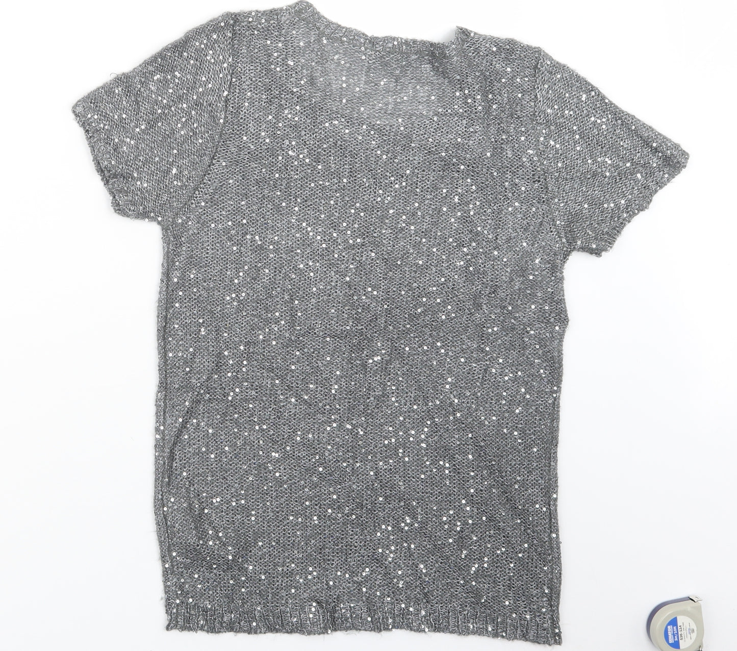 Marks and Spencer Womens Grey  Knit Pullover Jumper Size 12