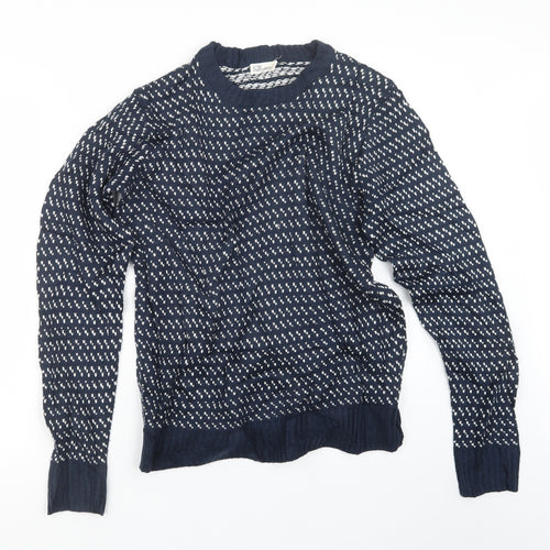 Another Influence Mens Blue  Knit Pullover Jumper Size M