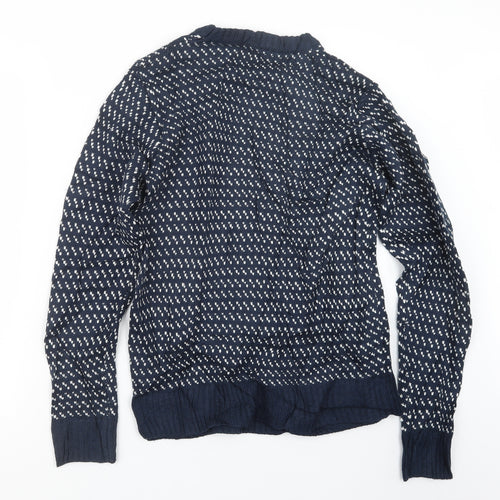 Another Influence Mens Blue  Knit Pullover Jumper Size M