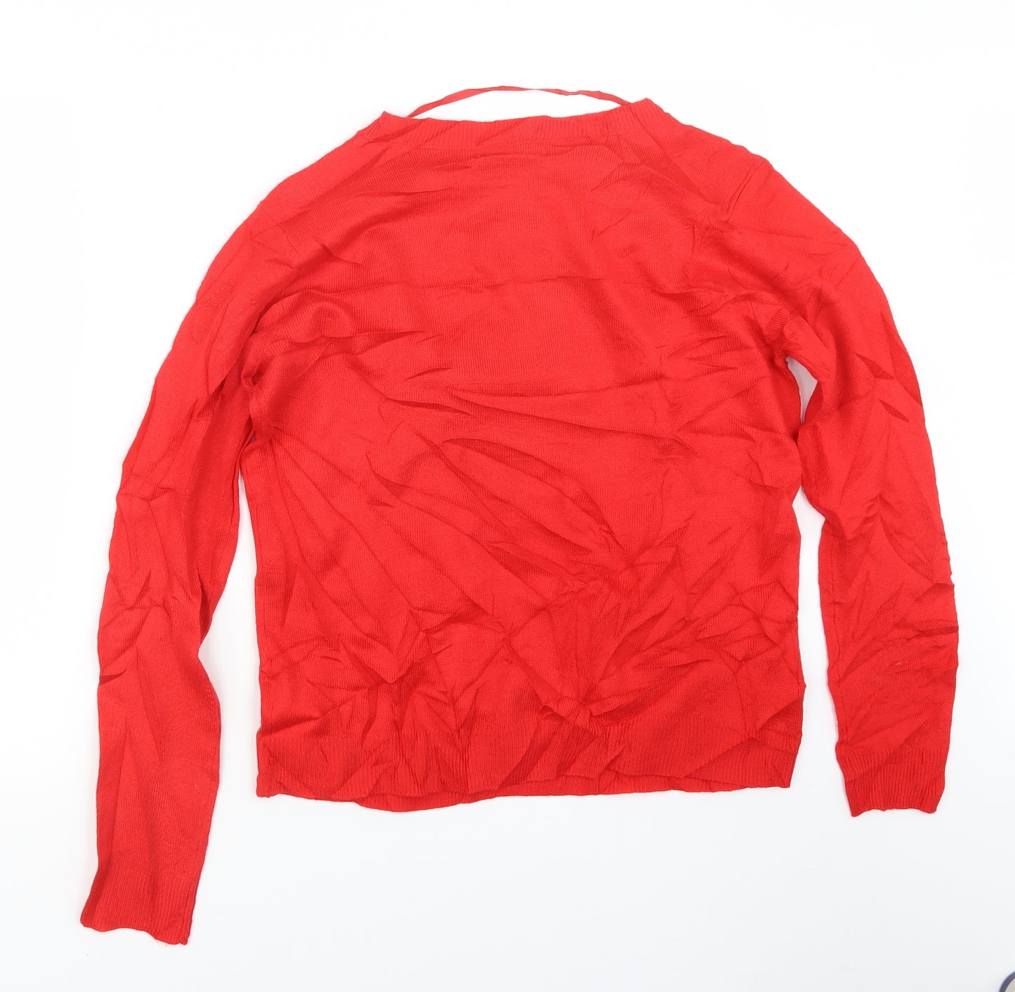 Primark Womens Red  Knit Pullover Jumper Size 12  - Christmas