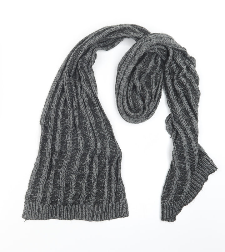 Preworn Mens Grey  Knit Scarf  One Size