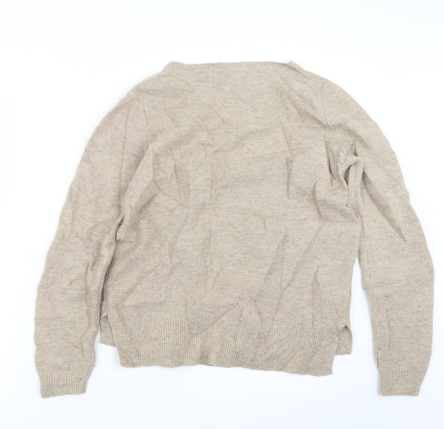 Laura Ashley Womens Beige  Knit Pullover Jumper Size 12