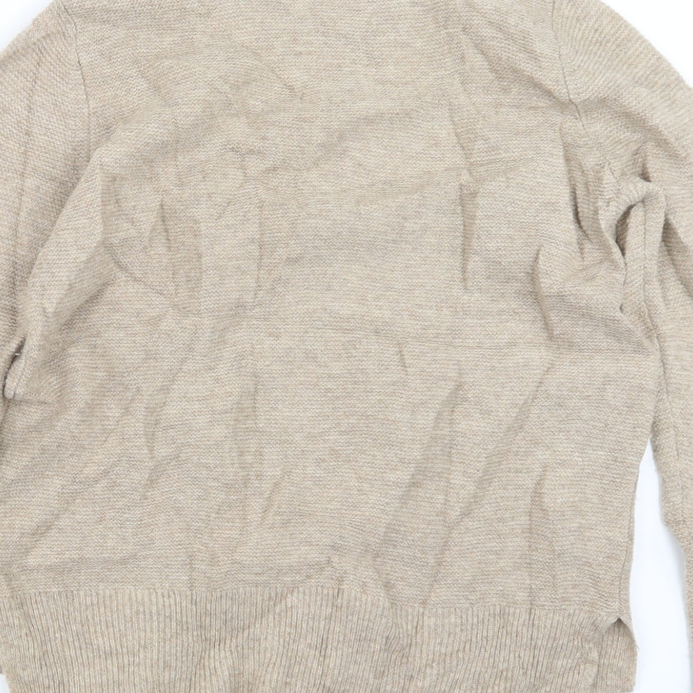 Laura Ashley Womens Beige  Knit Pullover Jumper Size 12
