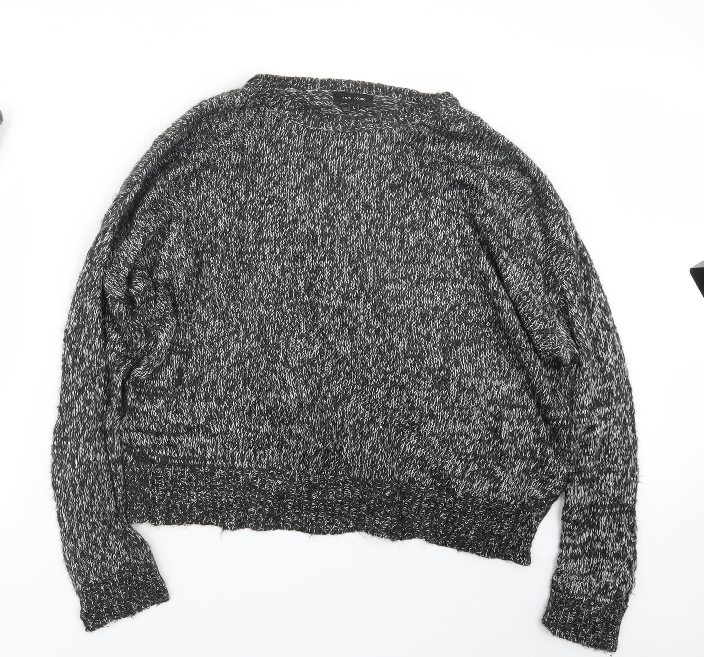 New Look Womens Black  Knit Pullover Jumper Size L