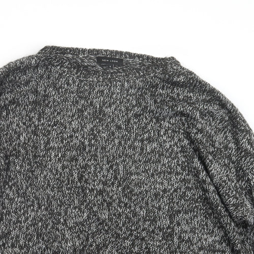 New Look Womens Black  Knit Pullover Jumper Size L