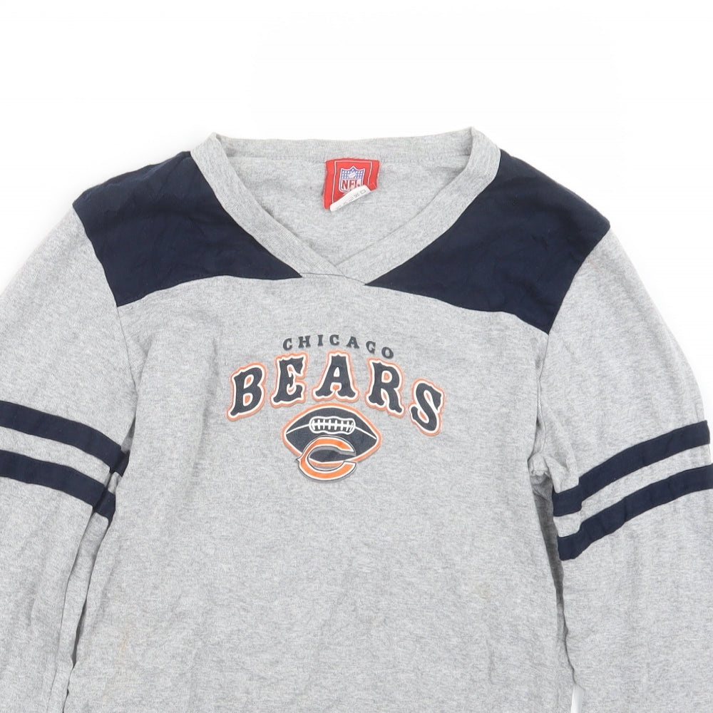 NFL Womens Grey   Cropped T-Shirt Size L