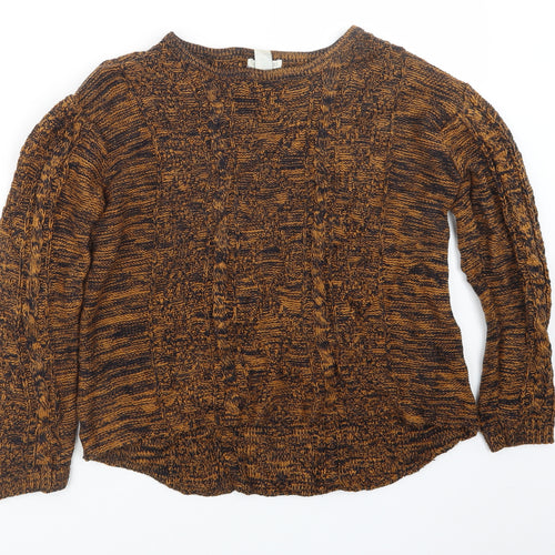 FOREVER 21 Womens Brown  Knit Pullover Jumper Size S