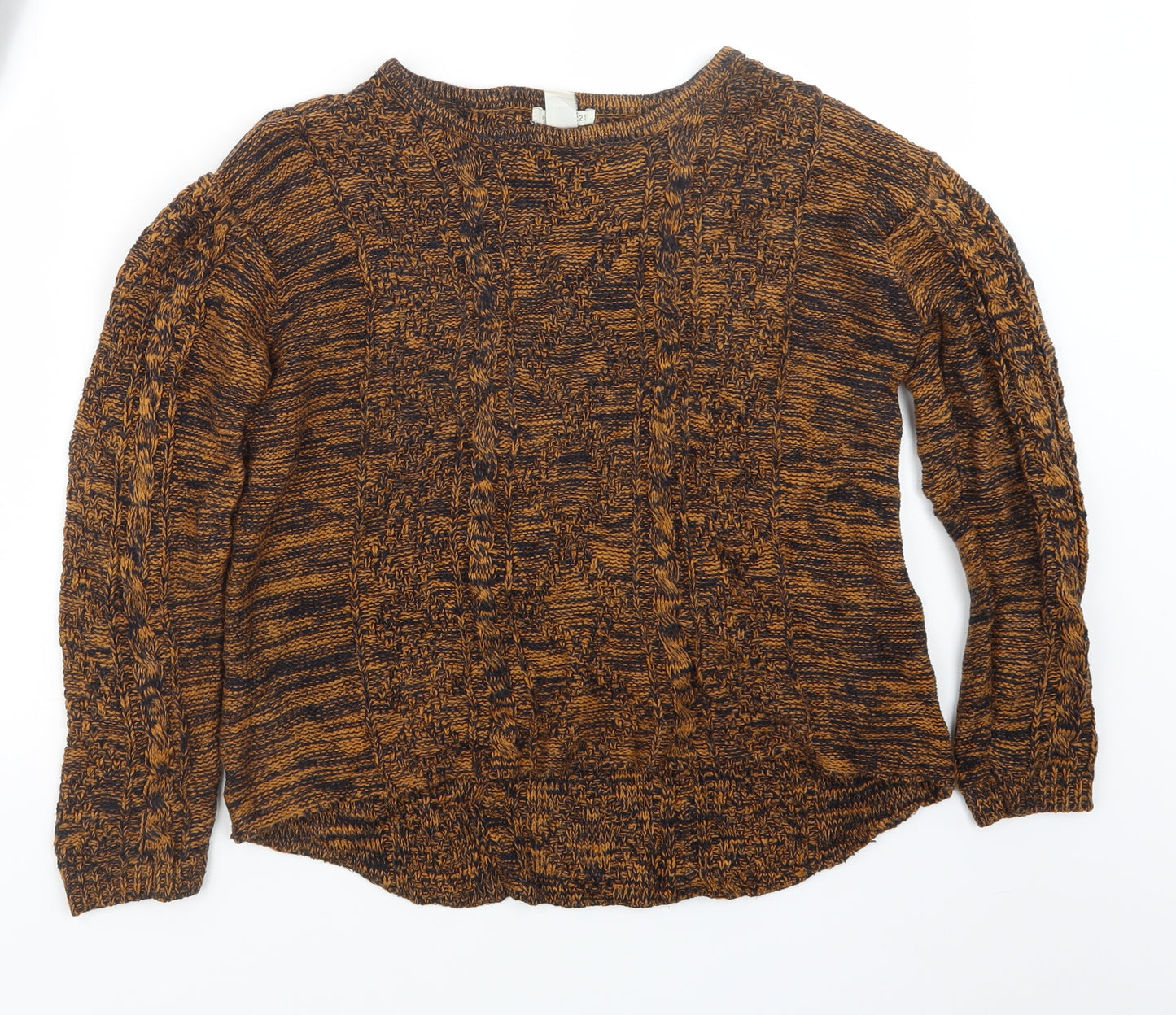FOREVER 21 Womens Brown  Knit Pullover Jumper Size S