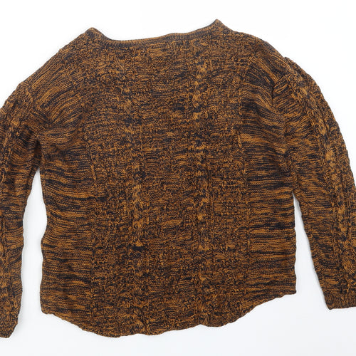 FOREVER 21 Womens Brown  Knit Pullover Jumper Size S