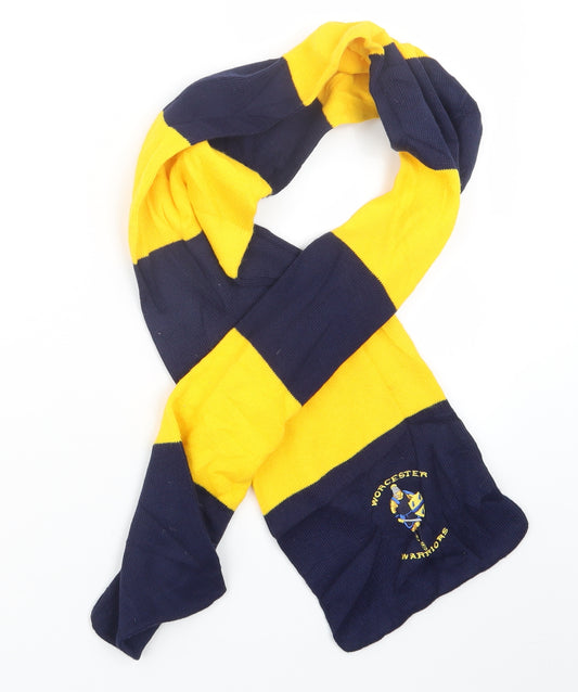 Preworn Mens Blue Striped Knit Scarf  One Size  - Worcester Warriors