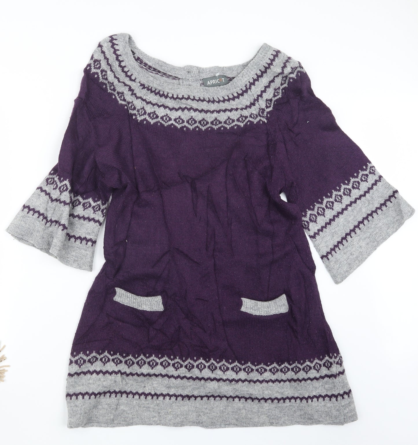 Apricot Womens Purple  Knit Pullover Jumper Size XL