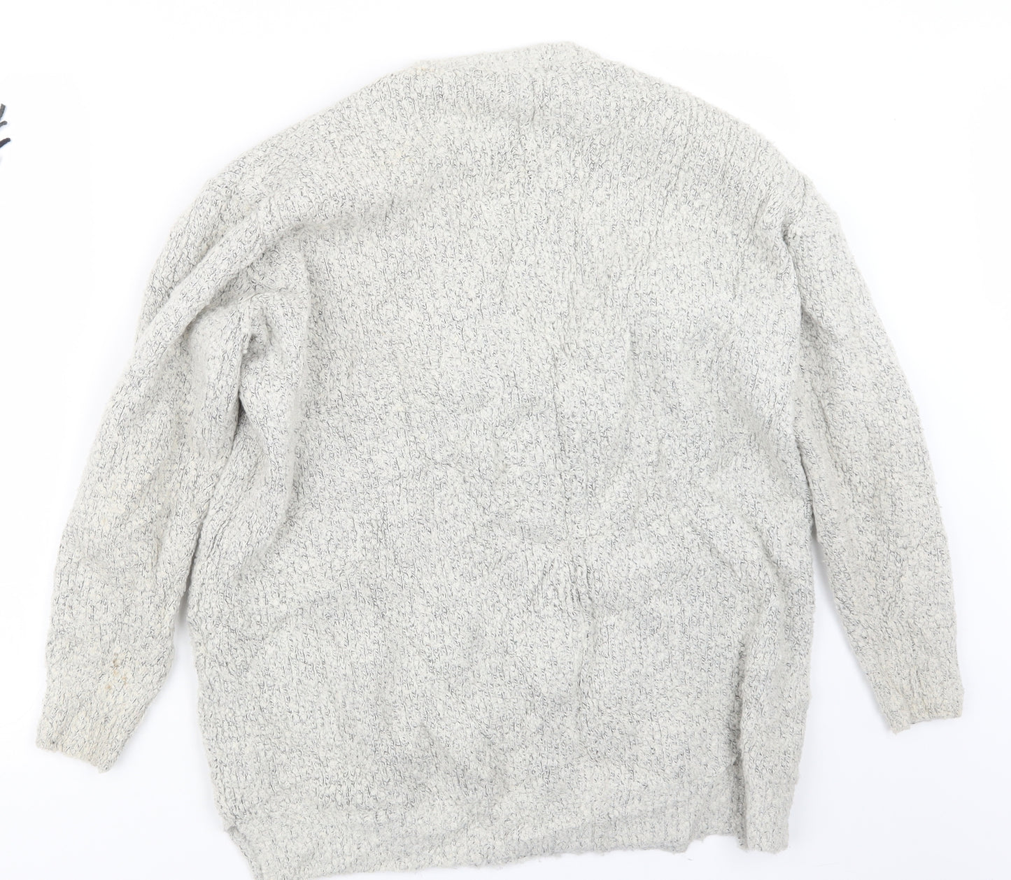 New Look Womens Grey  Knit Pullover Jumper Size 10