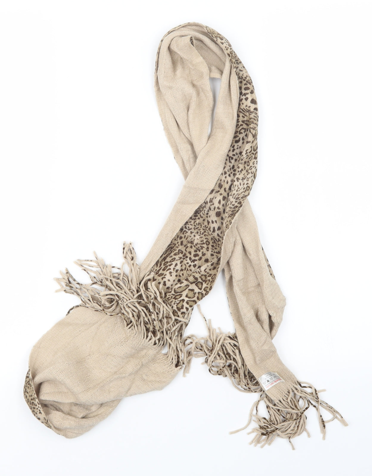 Preworn Womens Beige  Knit  Scarf