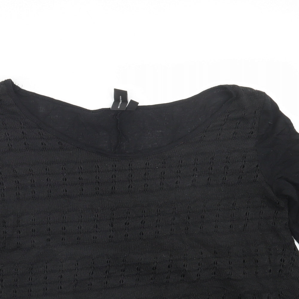 Izabel London  Womens Black   Pullover Jumper Size 10