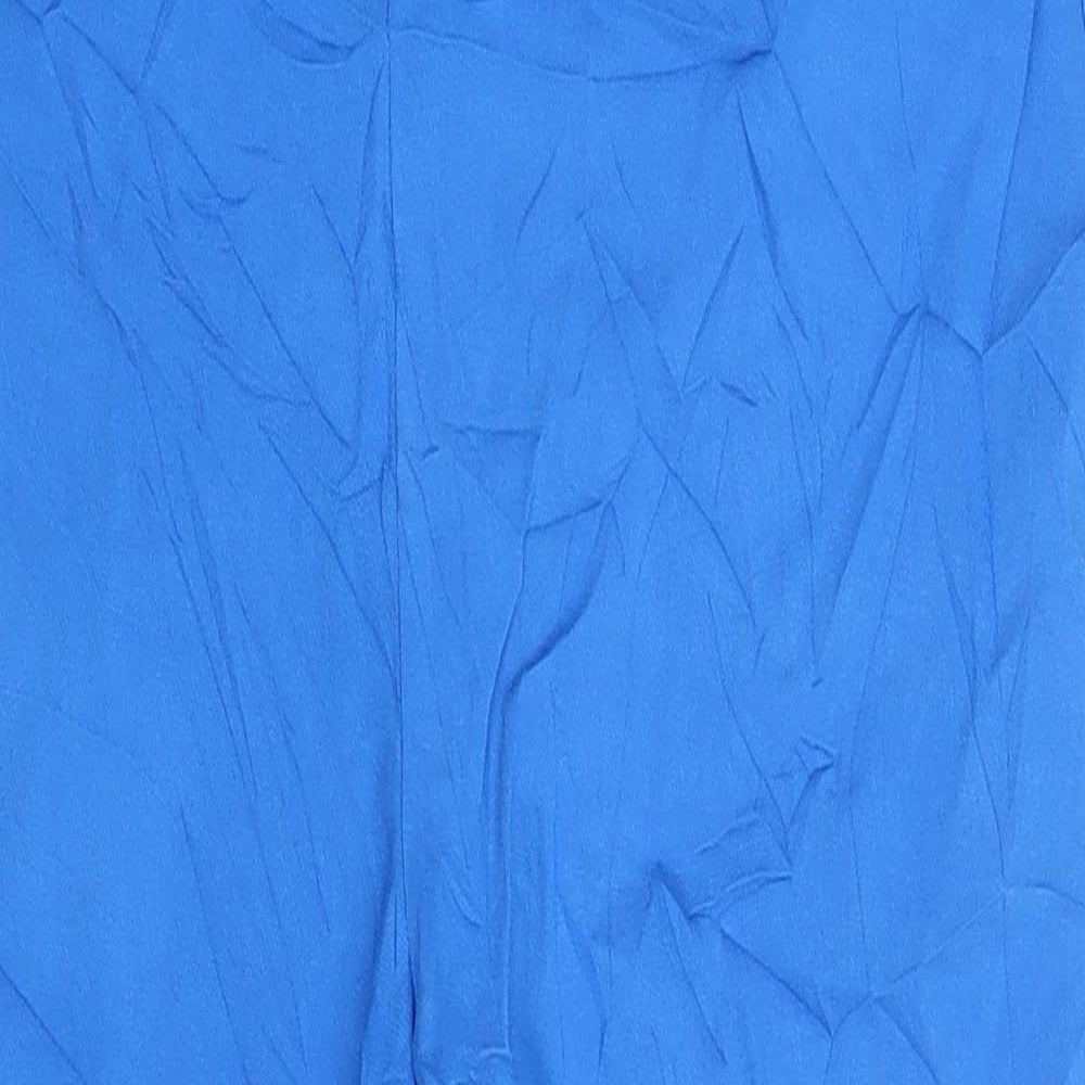 M&Co Womens Blue   Capri Trousers Size 16 L22 in