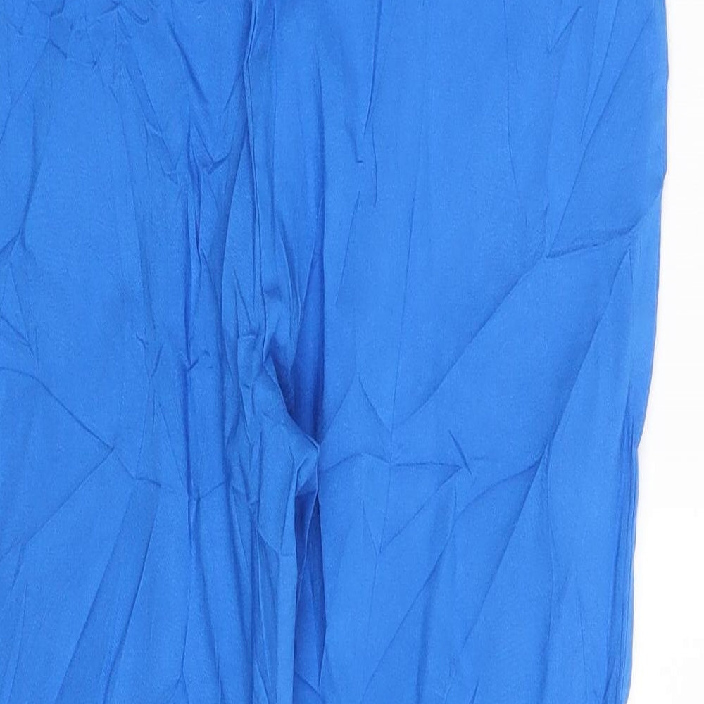 M&Co Womens Blue   Capri Trousers Size 16 L22 in