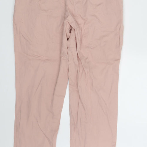 Atmosphere Womens Pink   Cropped Trousers Size 8 L25 in